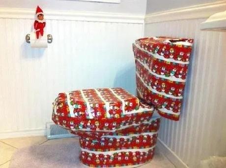 Gift Wrapped Toilet