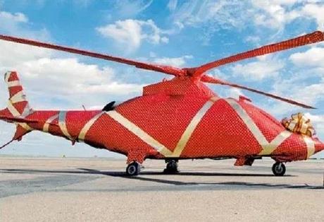 Gift Wrapped Helicopter