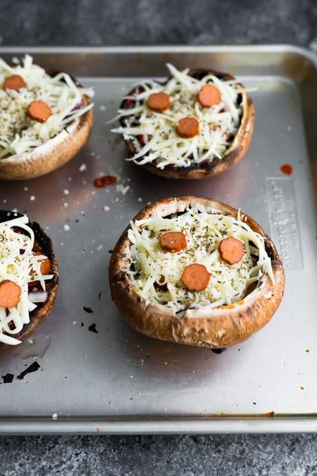 unbaked stuffed mushrooms