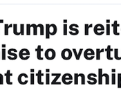 Trump Wants Eliminate Birthright Citizenship