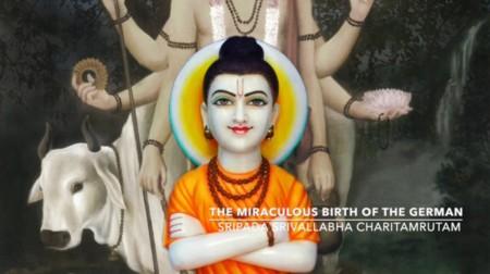 The Miraculous Birth of the German Sripada Srivallabha Charitamrutam Book