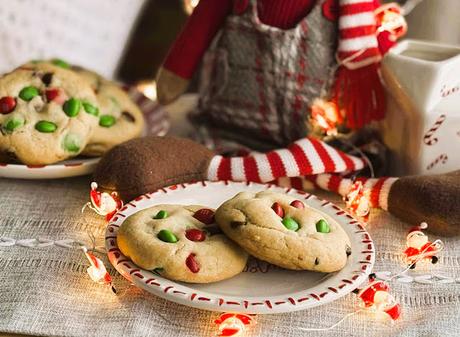 Christmas M & M Cookies
