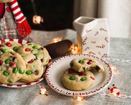 Christmas M & M Cookies