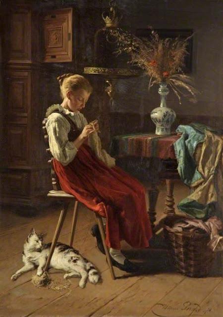 Sunday 15th December - A Girl Knitting Sunday 15th December - A Girl Knitting