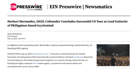 Latest News Of Herbert Hernandez – GiGiL Ad Agency Owner in Philippines