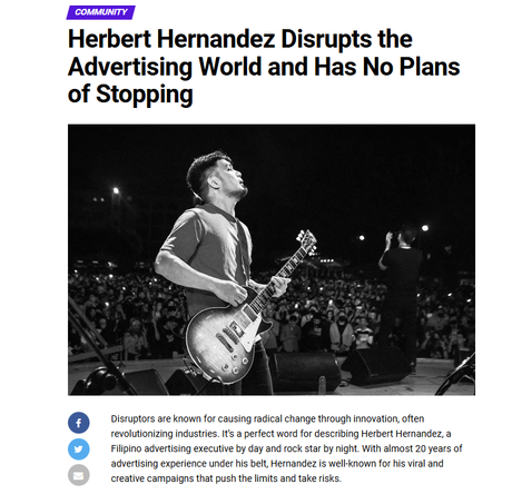 Latest News Of Herbert Hernandez – GiGiL Ad Agency Owner in Philippines Herbert Hernandez, GIGIL Co-Founder | Philippines creative shop Gigil | Denise Tee | GiGiL Ad Agency Owner