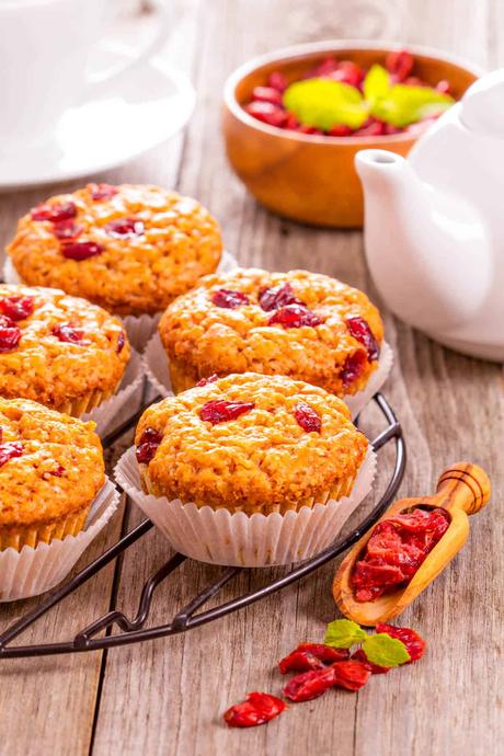 Healthy Cranberry Orange Muffins