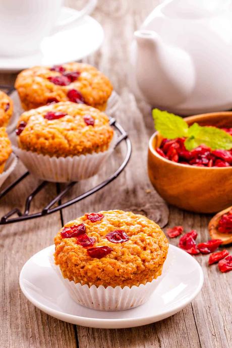 Healthy Cranberry Orange Muffins