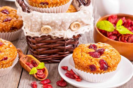 Healthy Cranberry Orange Muffins