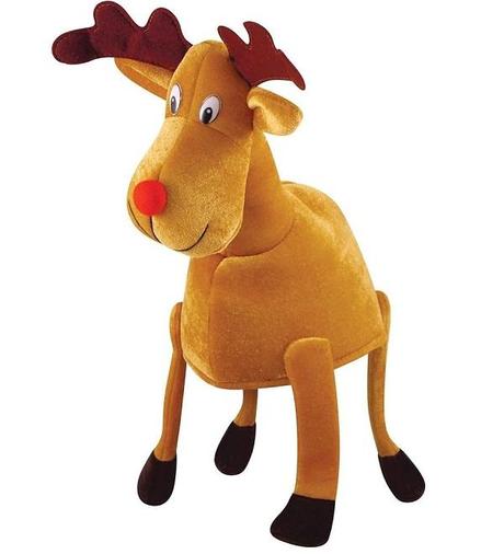 Plush Reindeer Hat – Bring Rudolph to the Party!