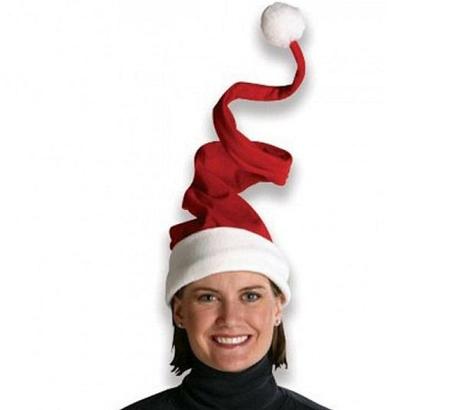 Wacky Spiralled Santa Hat – Twist Up Your Holiday Look!