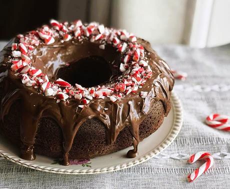 Chocolate Peppermint Bundt Cake