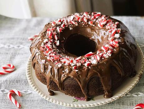 Chocolate Peppermint Bundt Cake