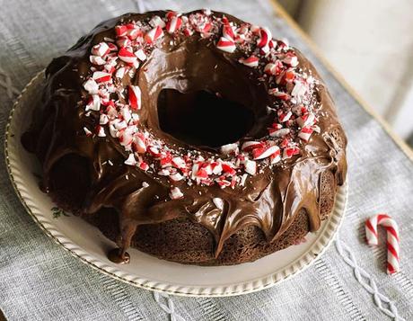 Chocolate Peppermint Bundt Cake