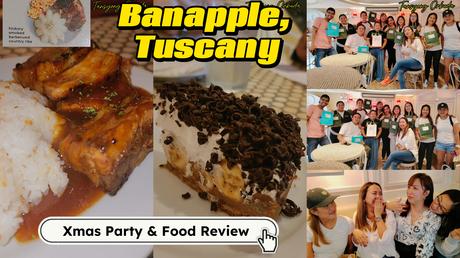 Christmas breakfast party, Banapple Tuscany McKinley Hill, office Christmas party ideas, Christmas exchange gift with a twist, Banapple food review, festive breakfast ideas, holiday celebration blog, Banapple menu recommendations, Hickory Smoked Barbequed Country Ribs review, Banoffee Pie review, Bacon Fried Chicken Steaks with Milk’shroom Gravy, Golden Sunshine Corned Beef and Potatoes review, Christmas party food ideas, affordable Christmas party venue Manila, Banapple restaurant ambiance, office bonding activities, Christmas gift-giving traditions, holiday season breakfast, Pinoy Christmas traditions, best restaurants in McKinley Hill, Banapple price review, holiday party ideas, fun games for Christmas party, McKinley Hill restaurant review, festive food in Manila, budget-friendly Christmas parties.