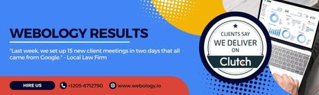 What Does a Digital Marketer Do? How Can They Help Your Business a blue and yellow Webology background banner with text
