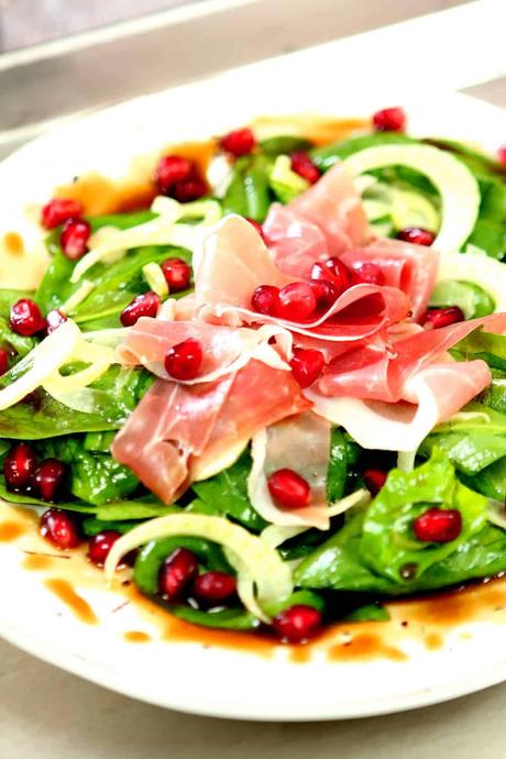 Spinach, Fennel, and Prosciutto Salad