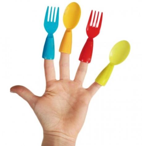 Turn Fingers Into Eating Utensils