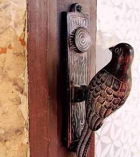 Bird inspired door knocker