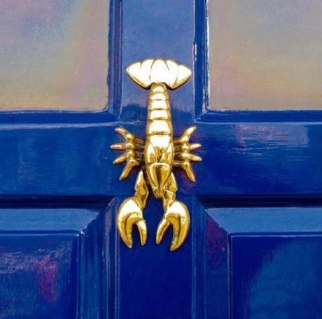 Lobster inspired door knocker