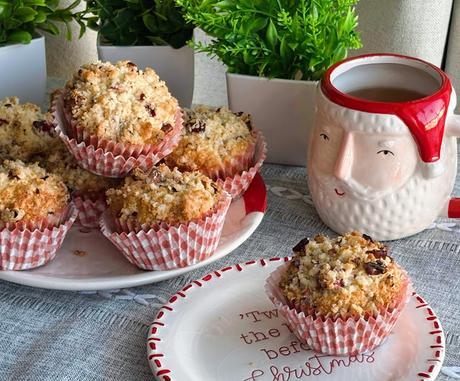 Cranberry Eggnog Muffins