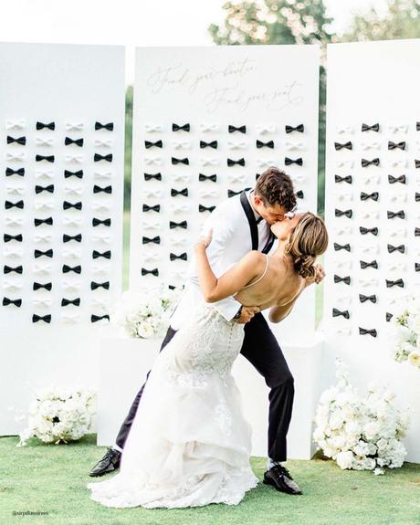 new wedding trends black white color sirpillasoirees