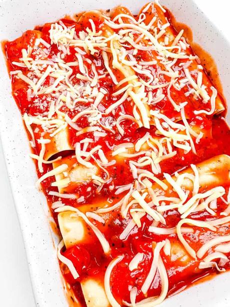 Vegetarian Lasagna Roll Ups