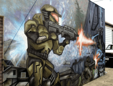 HALO Inspired Street Art