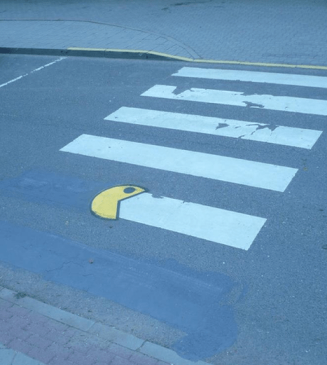 Pac-man Inspired Street Art