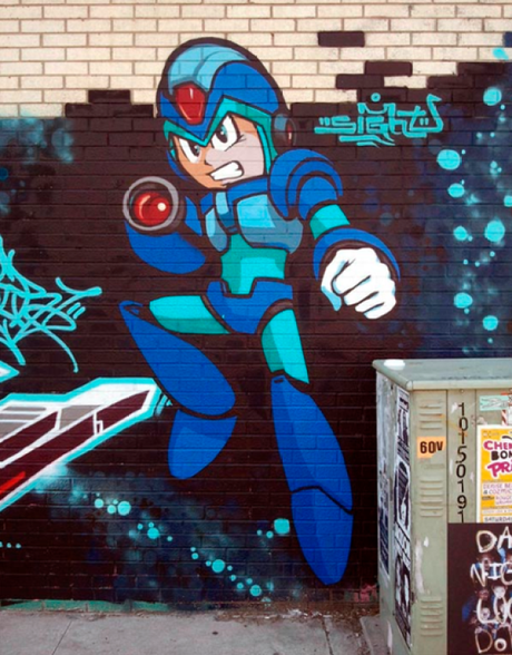 Megaman Inspired Street Art