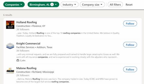 B2B lead generation on LinkedIn with advanced search