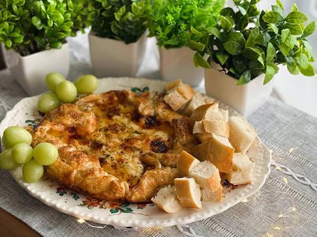 Puff Pastry Honey, Cheese and Herb Bake