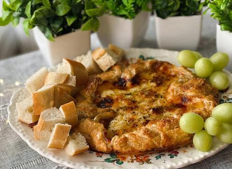 Puff Pastry Honey, Cheese and Herb Bake