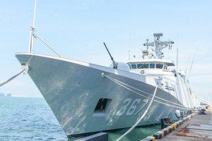 Indonesian Naval Ship ‘KRI SULTAN ISKANDAR MUDA-367’ departs island Indonesian Naval Ship ‘KRI SULTAN ISKANDAR MUDA-367’ departs island