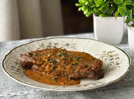 Simple Beef Steak Diane