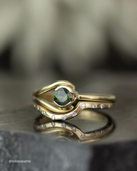 The Heart of an Ethical Promise: More Than Just a Ring ethical engagement rings vintage unique ring with small round cut emerald lolideseattle