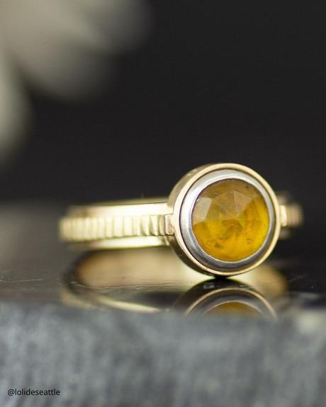 The Heart of an Ethical Promise: More Than Just a Ring ethical engagement rings yellow gold ring with round cut yellow diamond lolideseattle