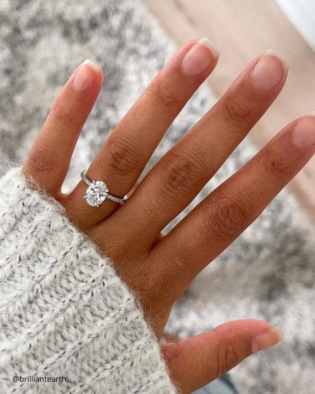 The Heart of an Ethical Promise: More Than Just a Ring ethical engagement rings oval shaped diamond white gold ring brilliantearth