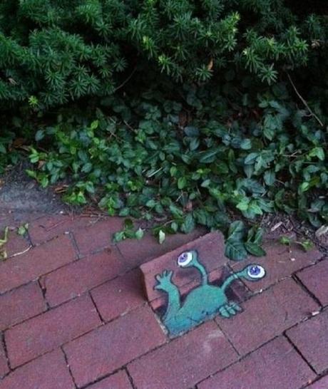 David Zinn - Sluggo and Friends Street Art