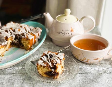 Cinnamon Swirl Cake for Two