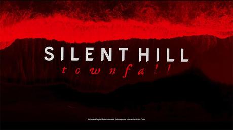 The official logo for the upcoming horror game Silent Hill Townfall, featuring the iconic Silent Hill text with a distorted, unsettling font