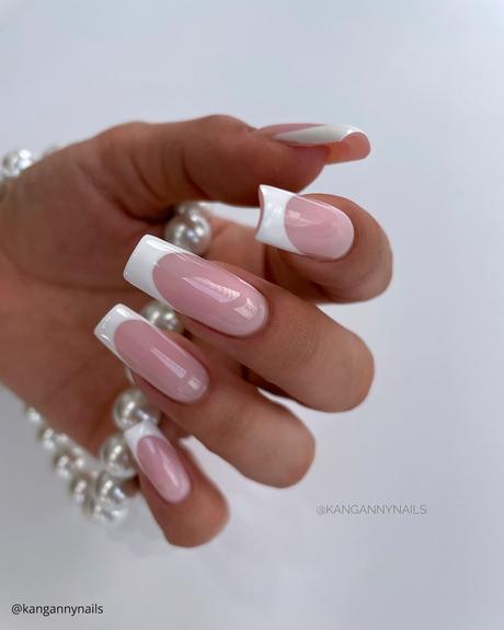 french tip nails classic long kangannynails