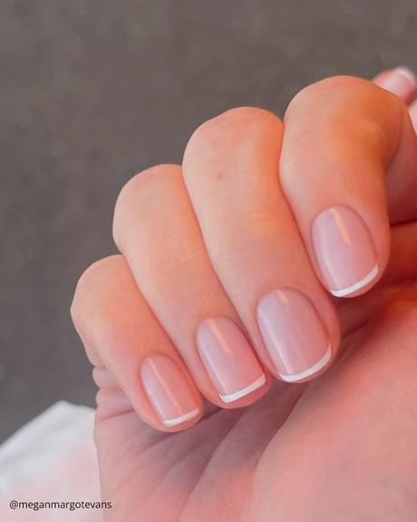 french tip nails super simple meganmargotevans