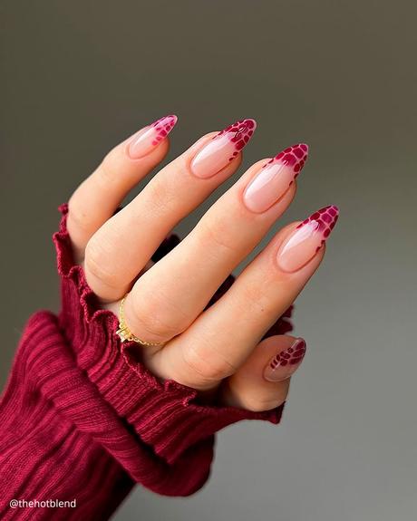 french tip nails red creative thehotblend