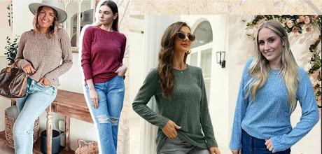 Long Sleeve Crew Neck Casual Pullover Long Sleeve Crew Neck Casual Pullover