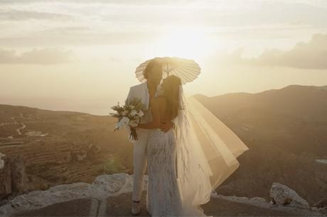 Beautiful wedding video with heartfelt and fun moments in Folegandros | Natasha & Nicolas