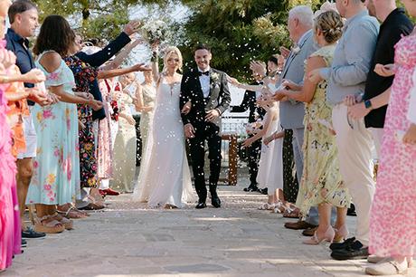 Intimate wedding in Paphos with pretty white florals | Emma & Connor