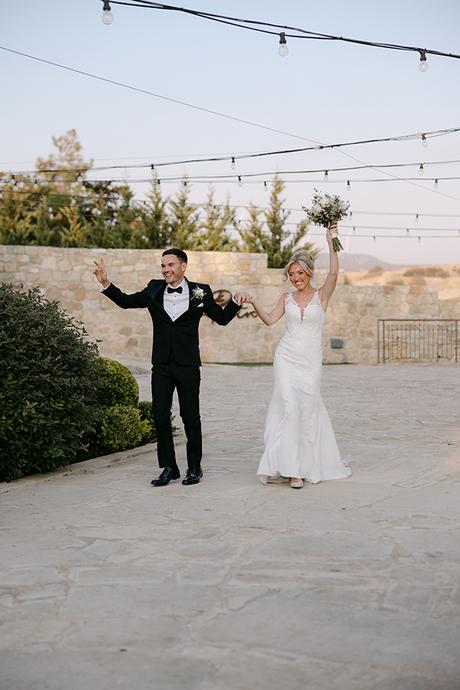 Intimate wedding in Paphos with pretty white florals | Emma & Connor