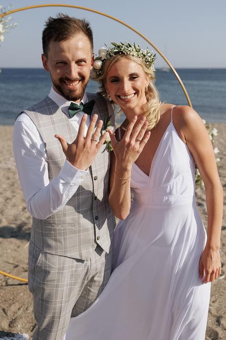 Beautiful beach wedding in Rhodes | Kinga & Bartek