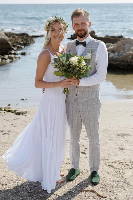 Beautiful beach wedding in Rhodes | Kinga & Bartek